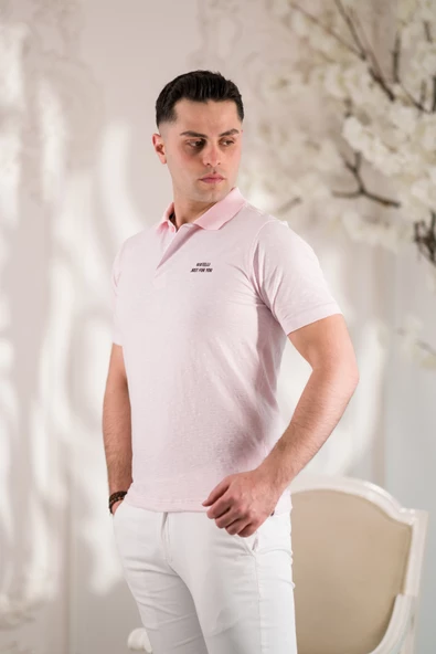 POLO YAKA DÜĞMELİ PAMUKLU YAZLIK ERKEK T-SHİRT - 8