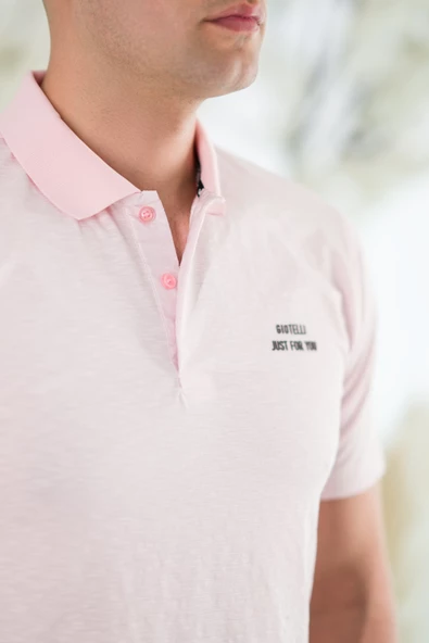 POLO YAKA DÜĞMELİ PAMUKLU YAZLIK ERKEK T-SHİRT - 10