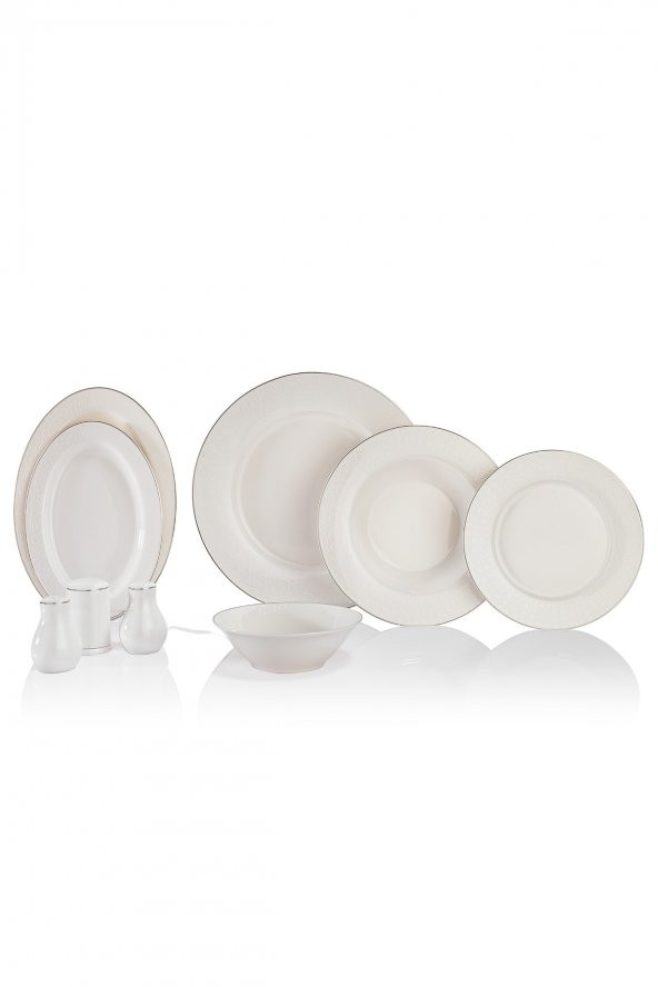 Schafer Mila Yemek Takımı-56 Parça- Platin02 - 2
