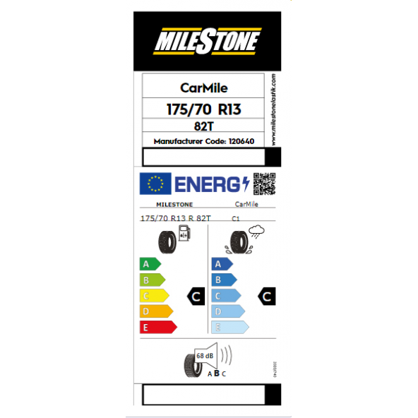 Milestone 175/70 R13 82T Carmile Yaz Lastiği 2023 - 3
