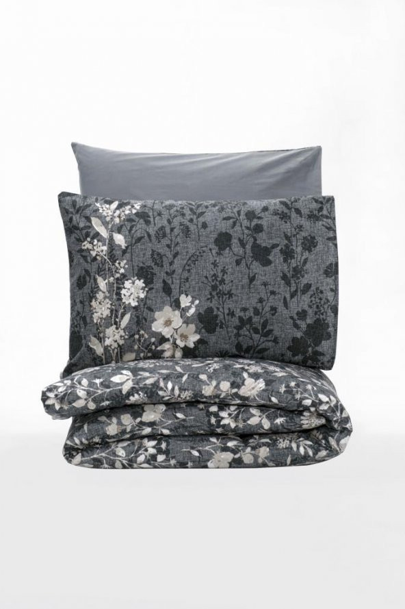 Cotton Box Dual Çift Kişilik Nevresim Takımı Comely Antrasit - Resim 4