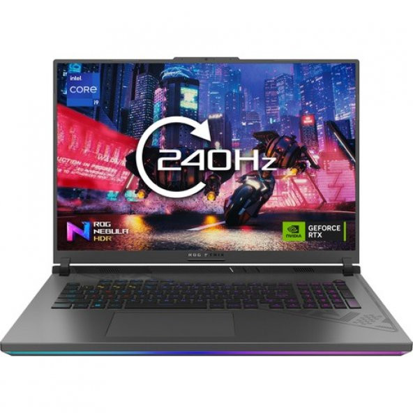 Asus Rog Strix G18 G814 Intel Core I9-13980HX 32GB 1tb SSD RTX4080 Windows 11 Pro 18" Qhd+ 240Hz Taşınabilir Bilgisayar SR11