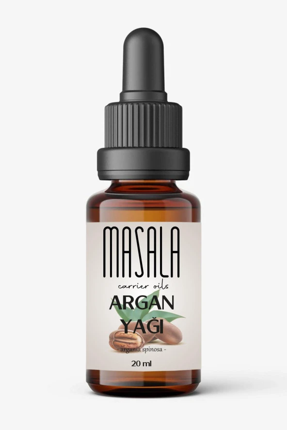 Masala Saf Argan Yağı 20 ml. Soğuk Pres (Argan Carrier Oil) - Resim 2
