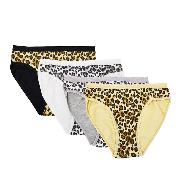 Tutku 12 li Bayan Leopar Bikini Külot Kombin - 2