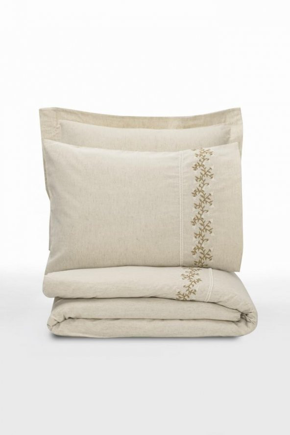 Cotton Box Cotton Keten Çift Kişilik Nevresim Takımı Darian - Resim 3