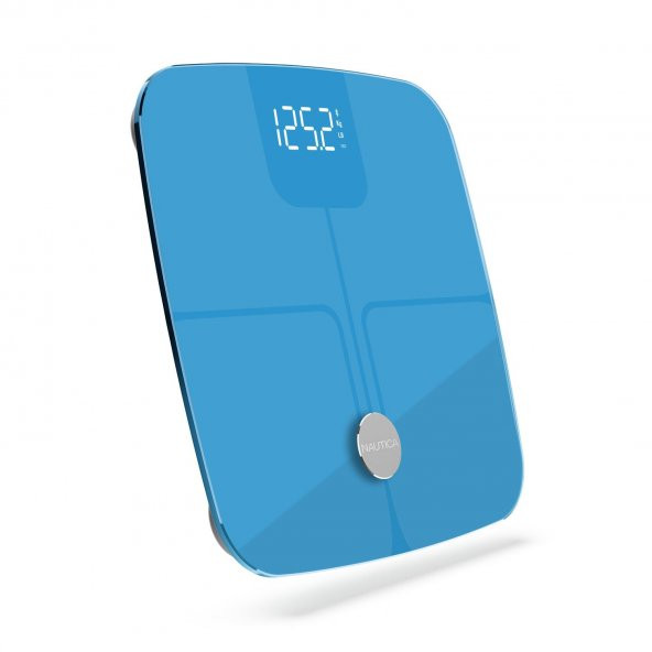 Nautica Classic Collection Plus Vücut Analizli Akıllı Bluetooth Tartı Baskül Mavi - 3