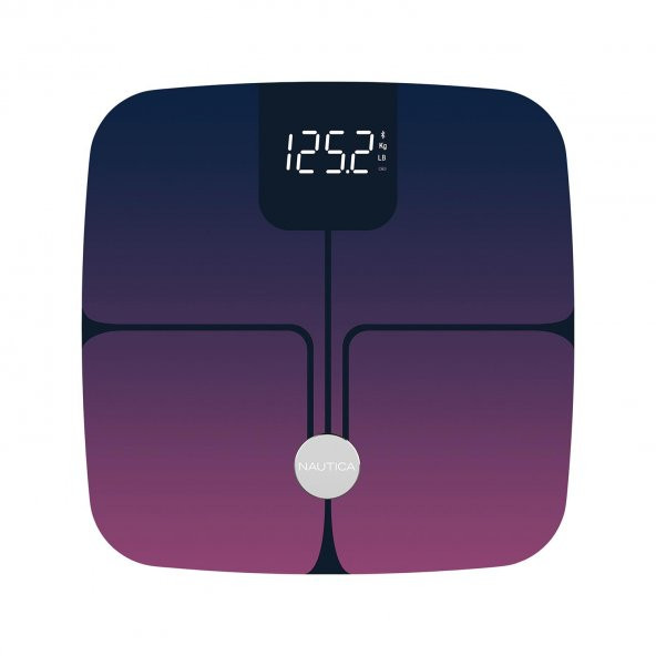Nautica Gradient Collection Plus Vücut Analizli Akıllı Bluetooth Tartı Baskül Navy Mor - 2