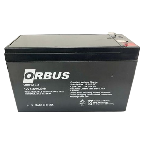 Orbus energy Orb-12v 7Ah Bakımsız Kuru Akü 150-65-90mm 2 kg