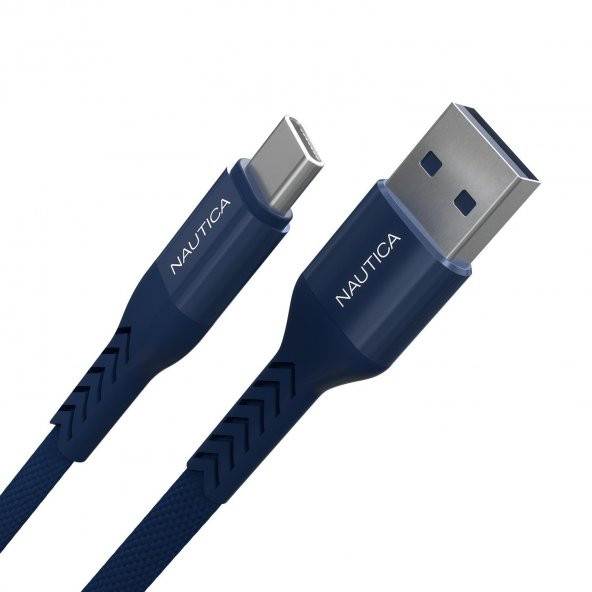 Nautica C20 Type-C to USB-A 22.5W Hızlı Şarj ve Data Kablosu 2.1M Navy