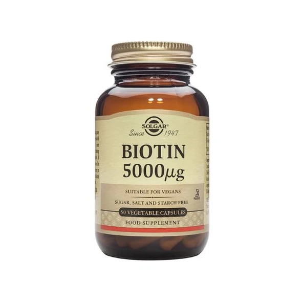 Solgar Biotin 5000 Mcg 50 Veg Kapsül-SKT:02/2029 ürün görseli 1