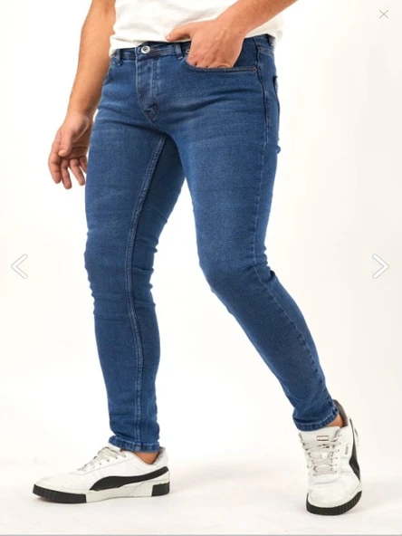 Hacker T 175-832 Erkek Denim Tom Slim Likralı Kot Pantolon - 7