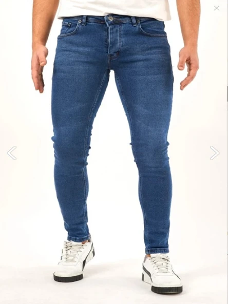 Hacker T 175-832 Erkek Denim Tom Slim Likralı Kot Pantolon - 5