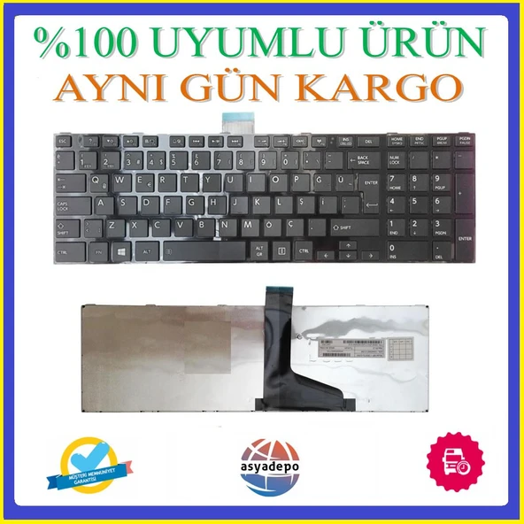 Toshiba Satellite P855-337 PSPKFE-02T00PCZ Klavye Tuş Takımı Siyah TR ürün görseli 1