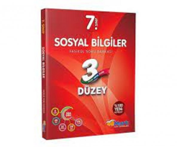 7. Sınıf Sosyal Bilgiler 3 Düzey Fasikül Soru Bankası Martı Okul Yayınları