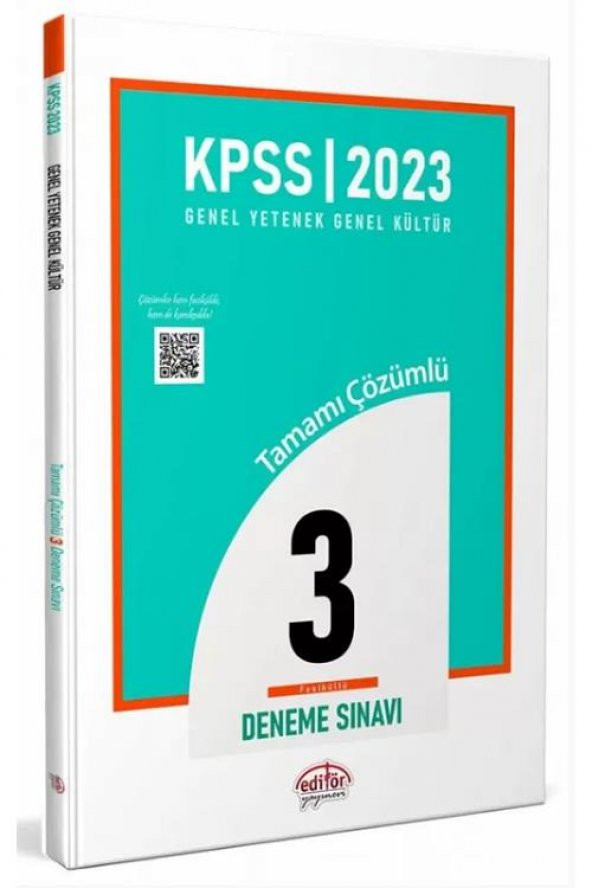 KPSS Genel Yetenek Genel Kültür 3 Deneme Editör Yayınları