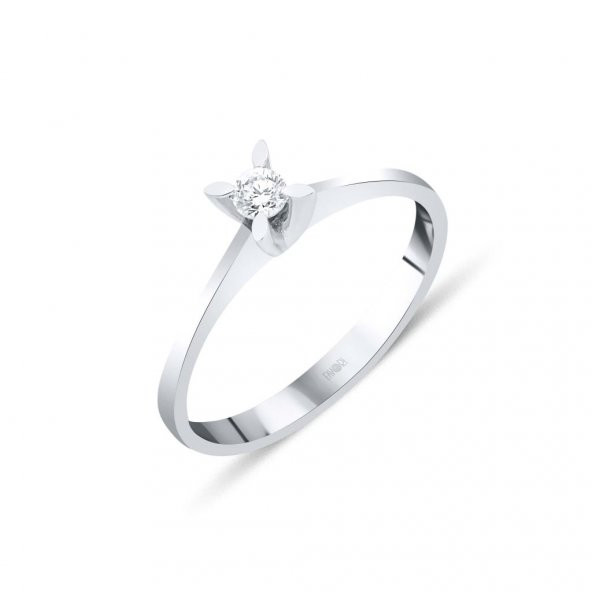 Pırlanta Tektaş Yüzük - Resim 2