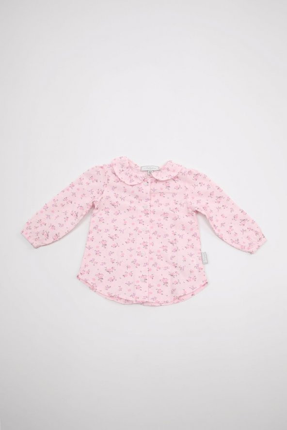 Kot Salopet Gömlek Kız Bebek Çocuk Bayramlık 2'li Takım 13854 - 6