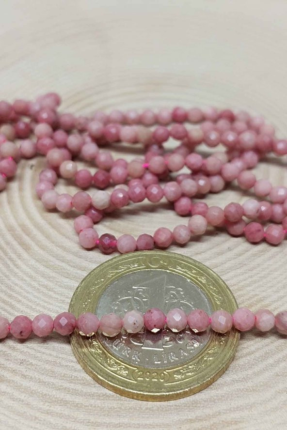 Rodokrozit Taşı Dizi 3mm - Resim 3