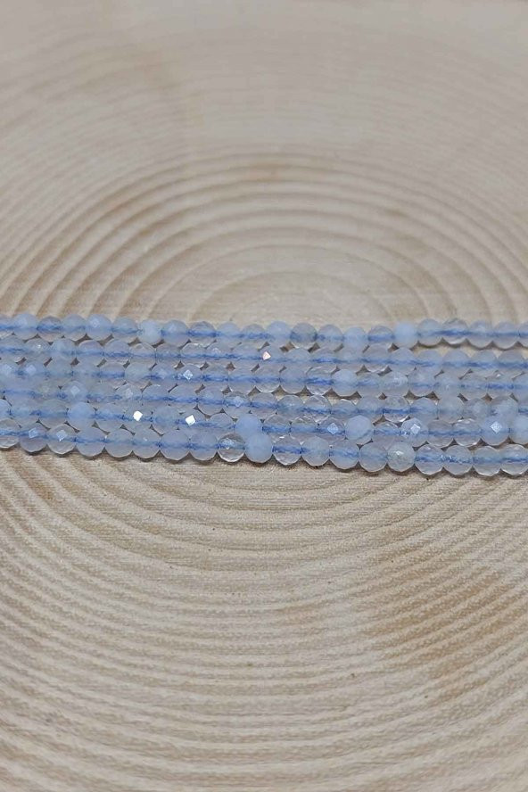 Kalsedon Taşı Dizi 2,5mm - Resim 2