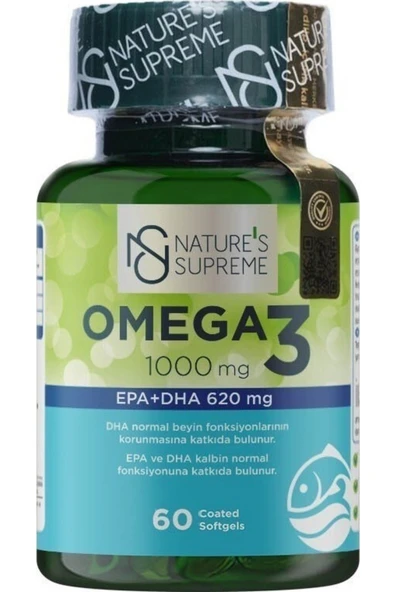Natures Supreme Omega 3 1000 Mg 60 Kapsül