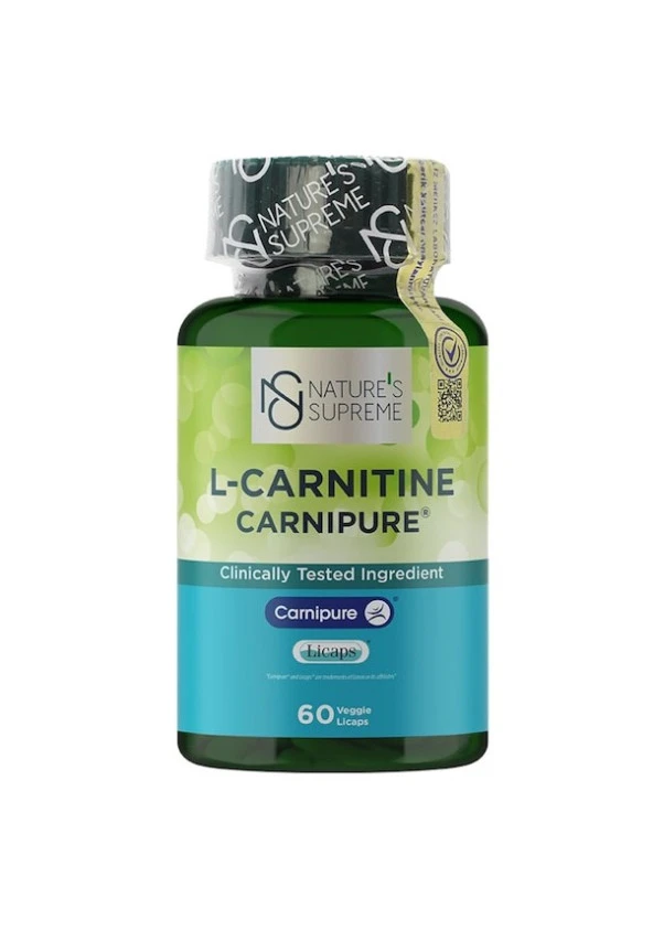 Natures Supreme L-Carnitine Carnipure 60 Kapsül Aromasız