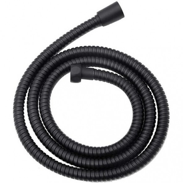 Örgülü Duş Hortumu Spiral Shower Hose Siyah