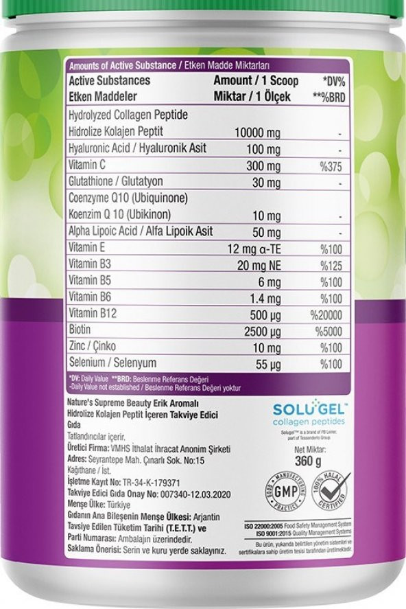 Natures Supreme Beauty Collagen Powder 360 gr - 3