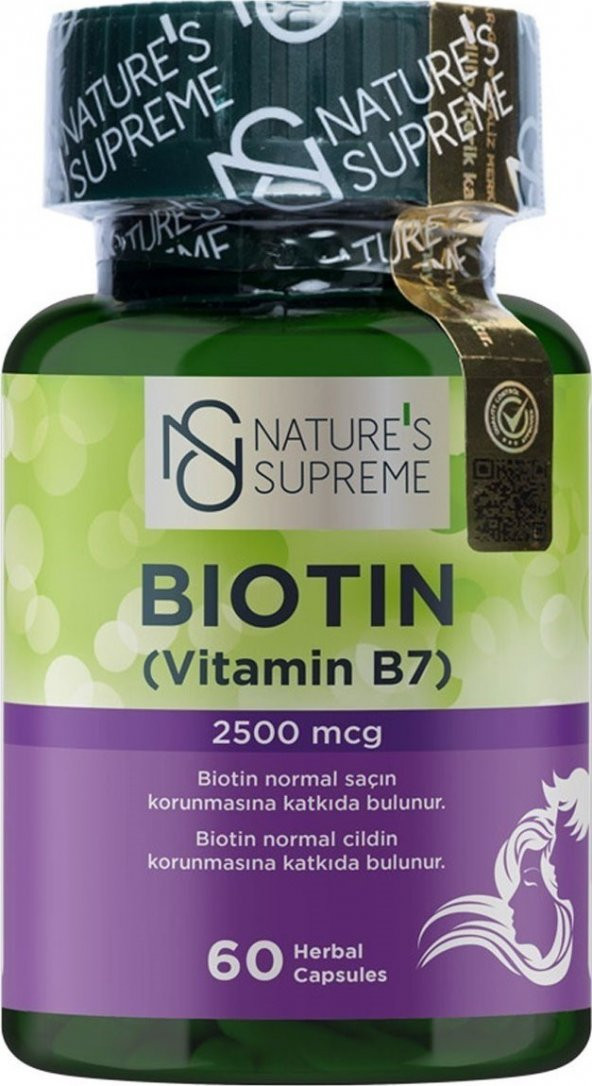 Natures Supreme Biotin 2500 Mcg 60 Kapsül