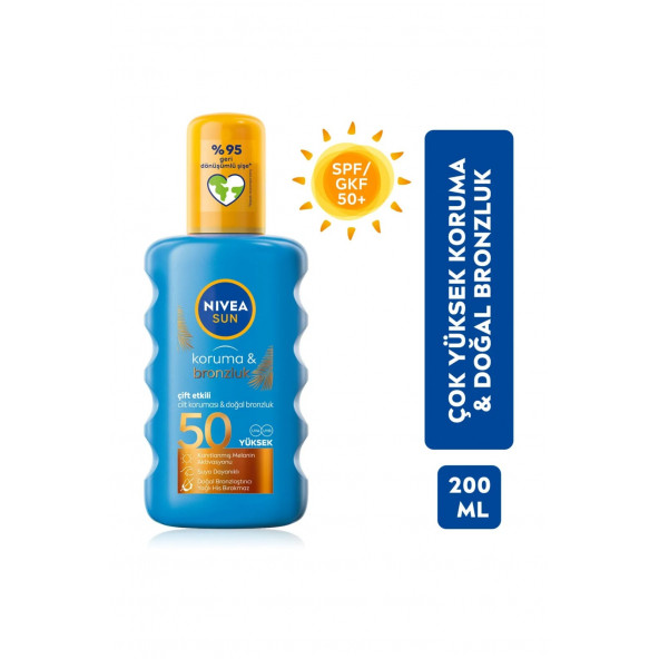 NİVEA Sun Spf50 Koruma & Bronzluk Güneş Sprey