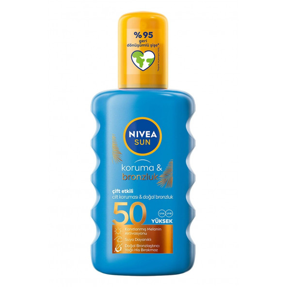 NİVEA Sun Spf50 Koruma & Bronzluk Güneş Sprey - 2