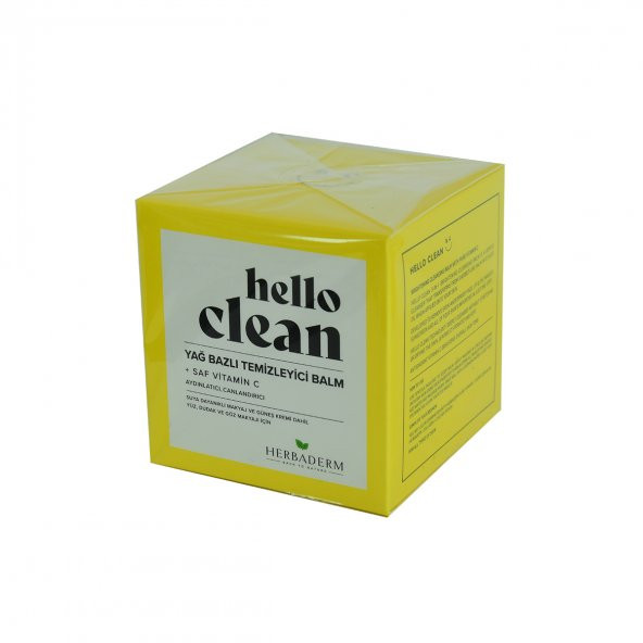 Hello Clean Yüz Dudak ve Göz için Yağ Bazlı Temizleyici Balm Saf C Vitaminli 100 ML - 3