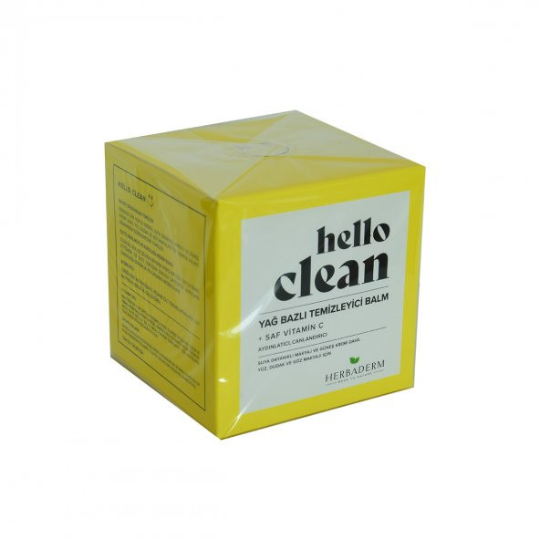 Hello Clean Yüz Dudak ve Göz için Yağ Bazlı Temizleyici Balm Saf C Vitaminli 100 ML - 5