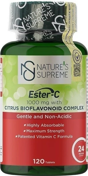 Natures Supreme Ester-C 1000 Mg C Vitamini 120 Tablet