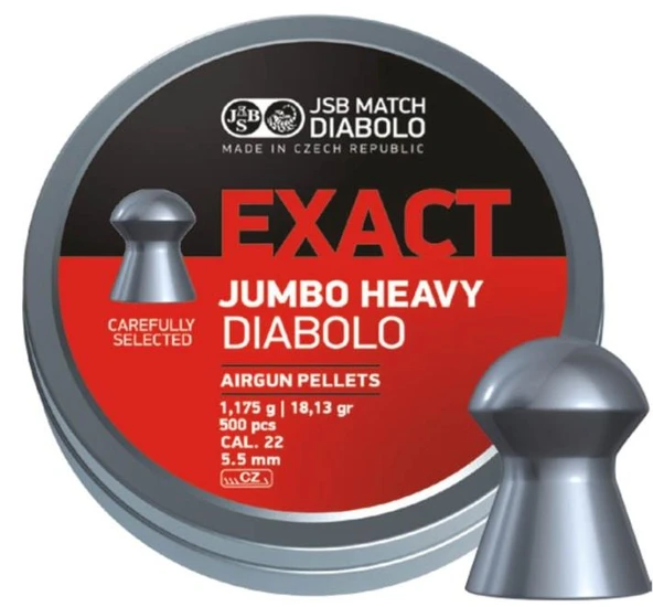 JSB EXACT JUMBO HEAVY DIABOLO 5.52 MM HAVALI SAÇMA ürün görseli 1