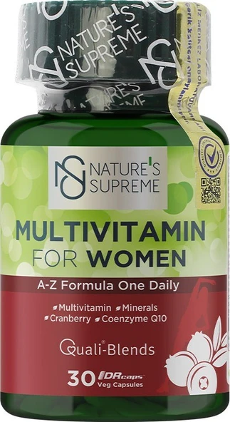Natures Supreme Multivitamin For Women 30 Kapsül