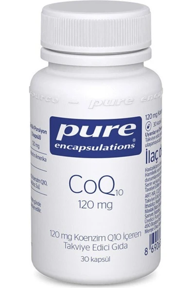 Pure Encapsulation  Coenzyme Q10 120 Mg 30 Kapsül