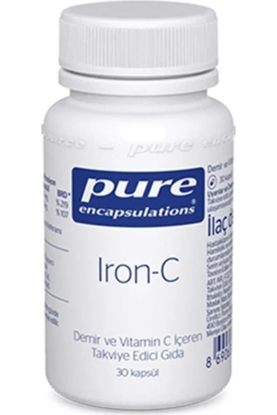 Pure Encapsulations Iron-c 30 Kapsül - 1