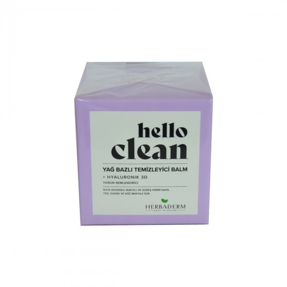 Hello Clean Yüz Dudak ve Göz için Yağ Bazlı Temizleyici Balm Hyaluronik 3D 100 ML - 4