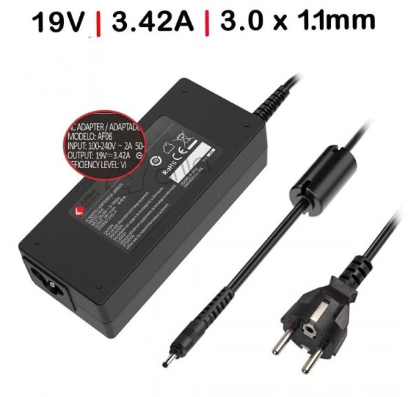 A18-065N3A 19.0V 3.42A 3.0mm * 1.1mm 65W Notebook Adaptör Şaj Aleti Cihazı