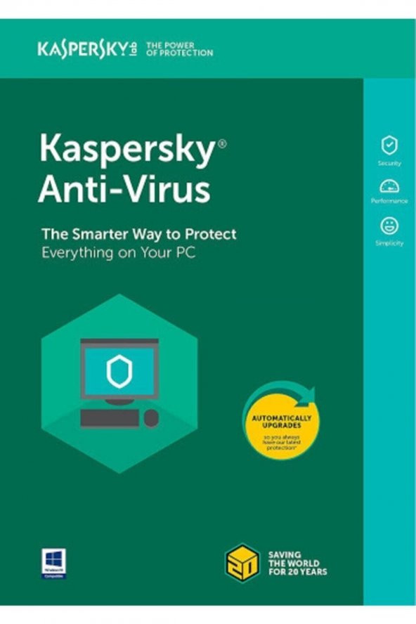 KASPERSKY  Anti Virus Türkçe - 1 Bilgisayar 1 Yıl