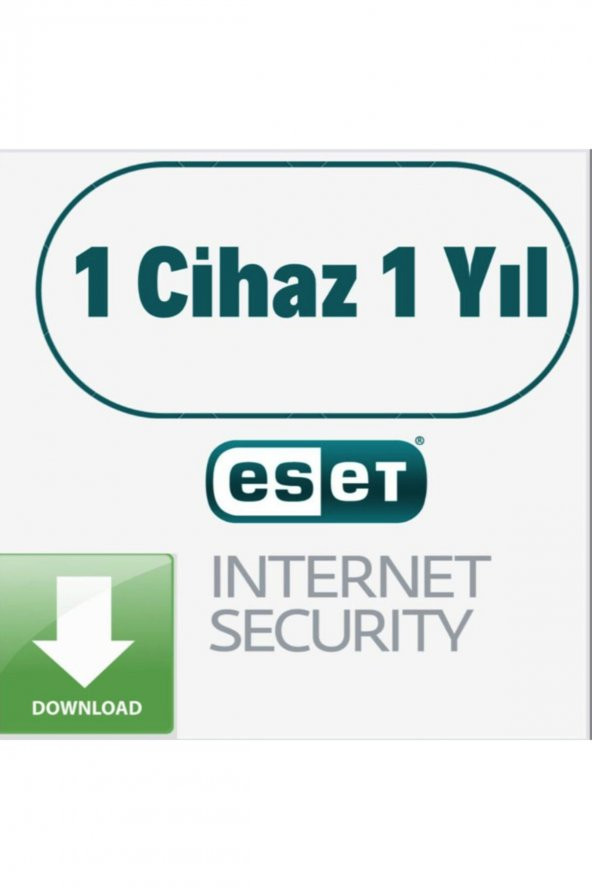 ESET NOD32  Eset Internet Security 1 Cihaz 1 Yıl -( Türkiye Lokasyon )