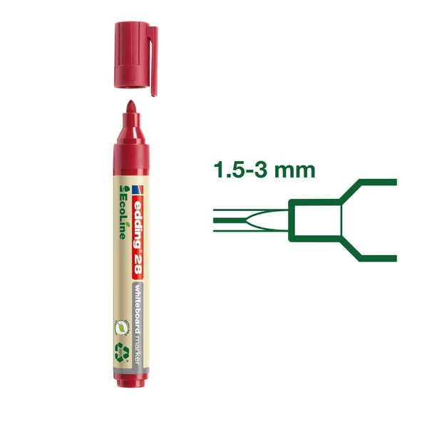 Edding 28 Ecoline Doldurulabilir Beyaz Tahta Kalemi 1 Adet