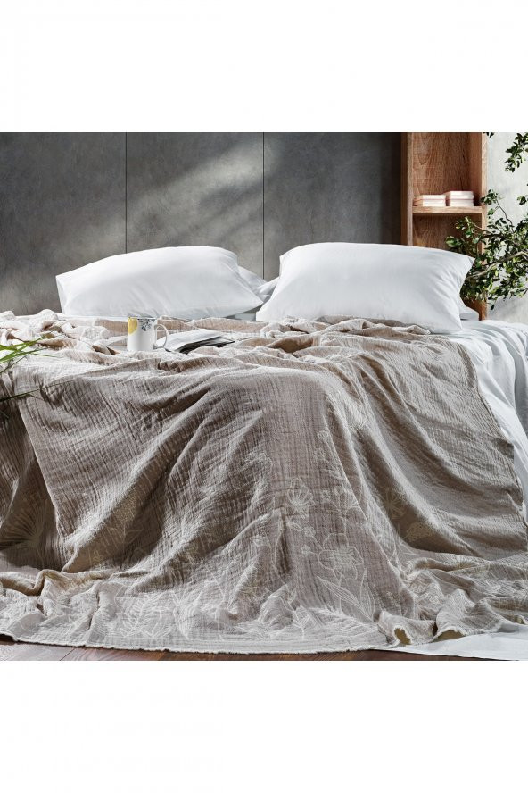 Schafer Charm Yatak Örtüsü 200x230 -bej