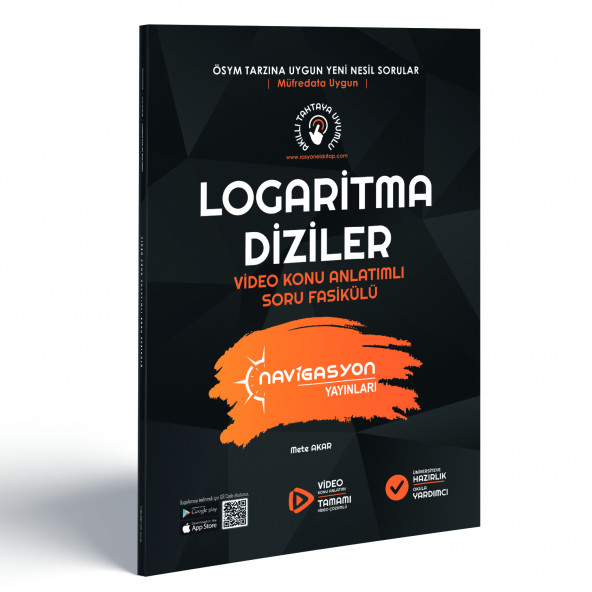 LOGARİTMA - DİZİLER Video Konu Anlatımlı Soru Fasikülü