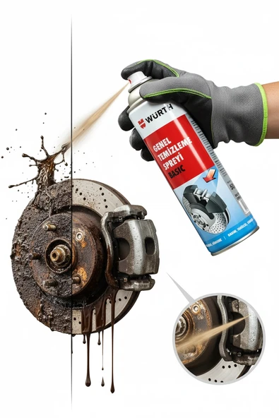 WÜRTH GENEL TEMİZLEME SPREYİ BASIC 500 ML - Resim 2