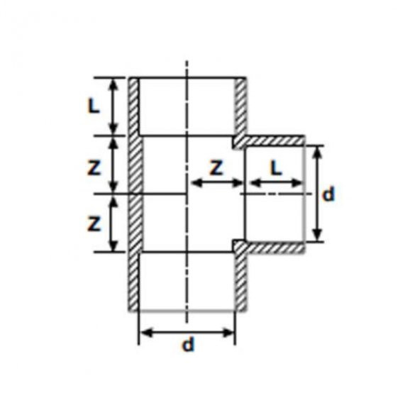 PVC YAPIŞTIRMA MUFLU TE ( Ø 225 ) ( 1 ADET ) - 2