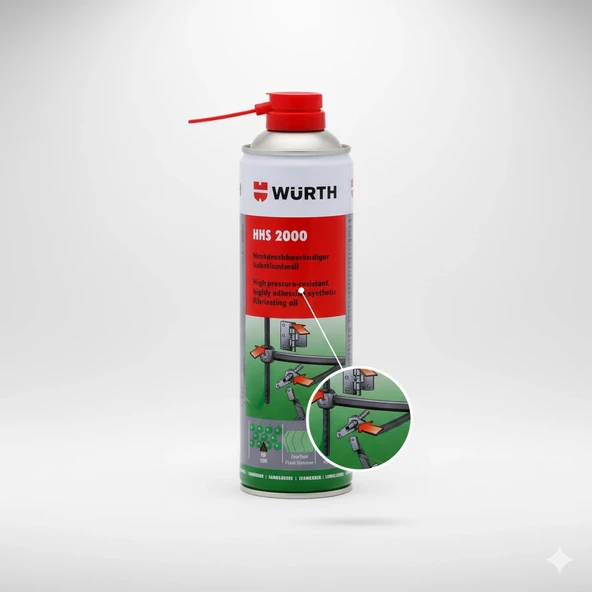 WÜRTH HHS 2000-YAĞLAMA SPREYİ 500 ML ürün görseli 1