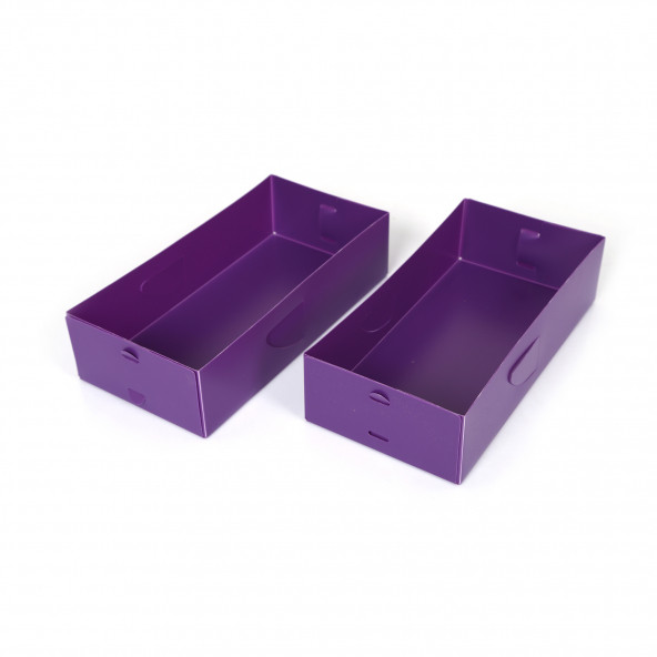 Y10-052F2 ÇEKMECE İÇİ DÜZENLEYİCİ 2 ADET KUTU MOR 30X15X7CM - 4