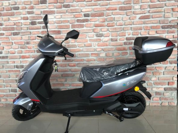 E-mon Rıgby Elektrikli Motosiklet Gri - 3