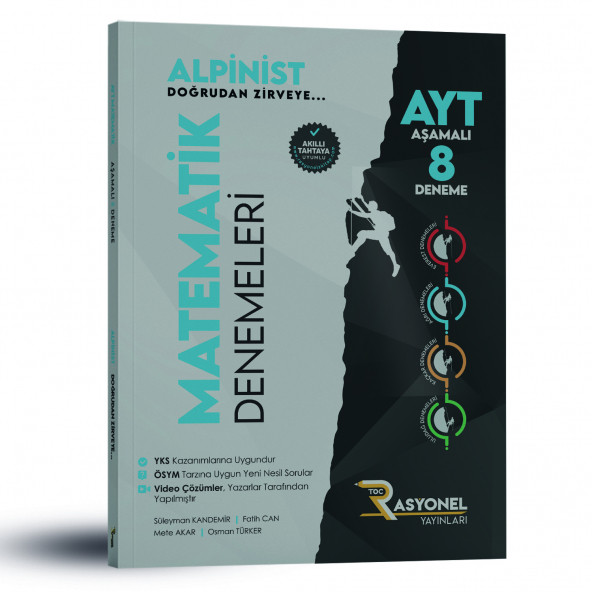 AYT Matematik 8' li Deneme Seti (Alpinist Serisi)